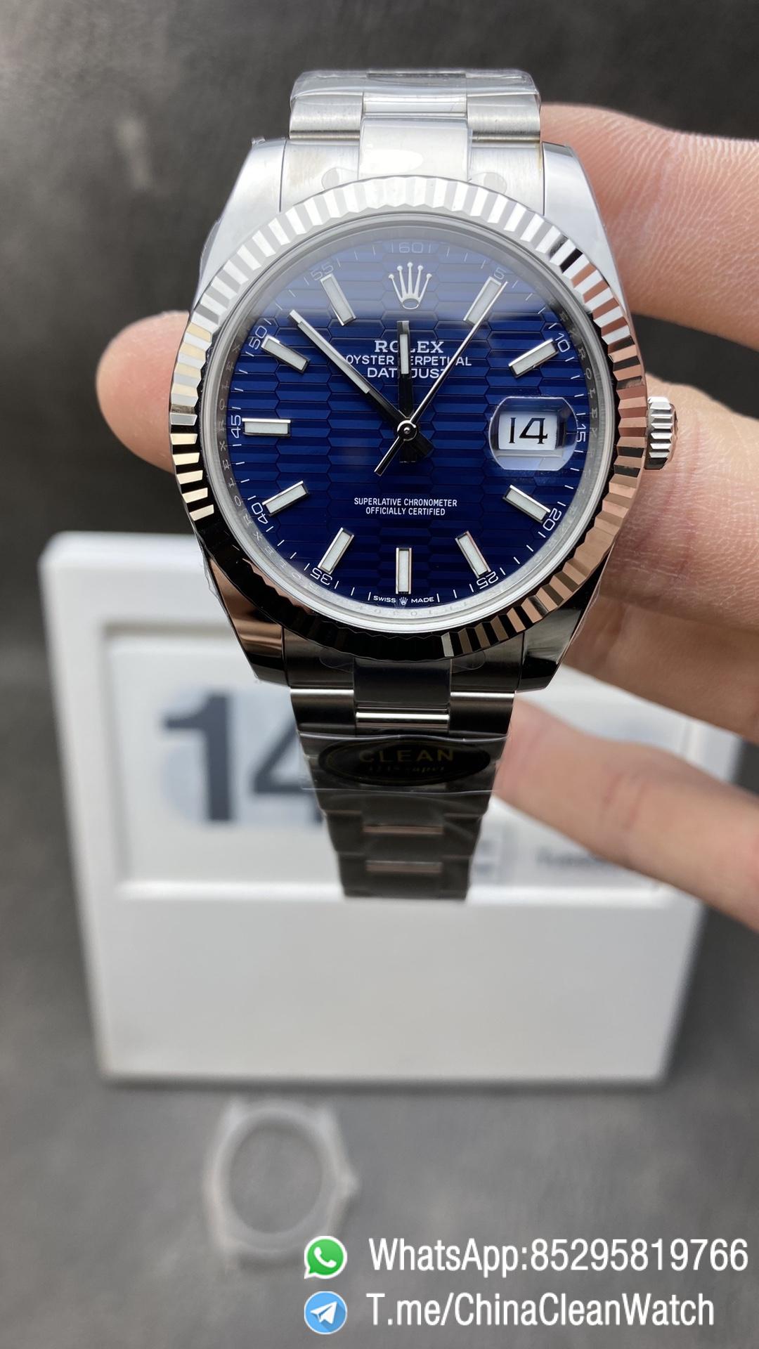 CF DateJust 126334 41mm Clean Factory Rolex Watch Best Edition 904L Steel Blue Texuted Dial on Jubilee Bracelet VR3235 CF DateJust 126334 41mm Clean Factory Rolex Watch Best Edition 904L Steel Blue Texuted Dial on Jubilee Bracelet VR3235