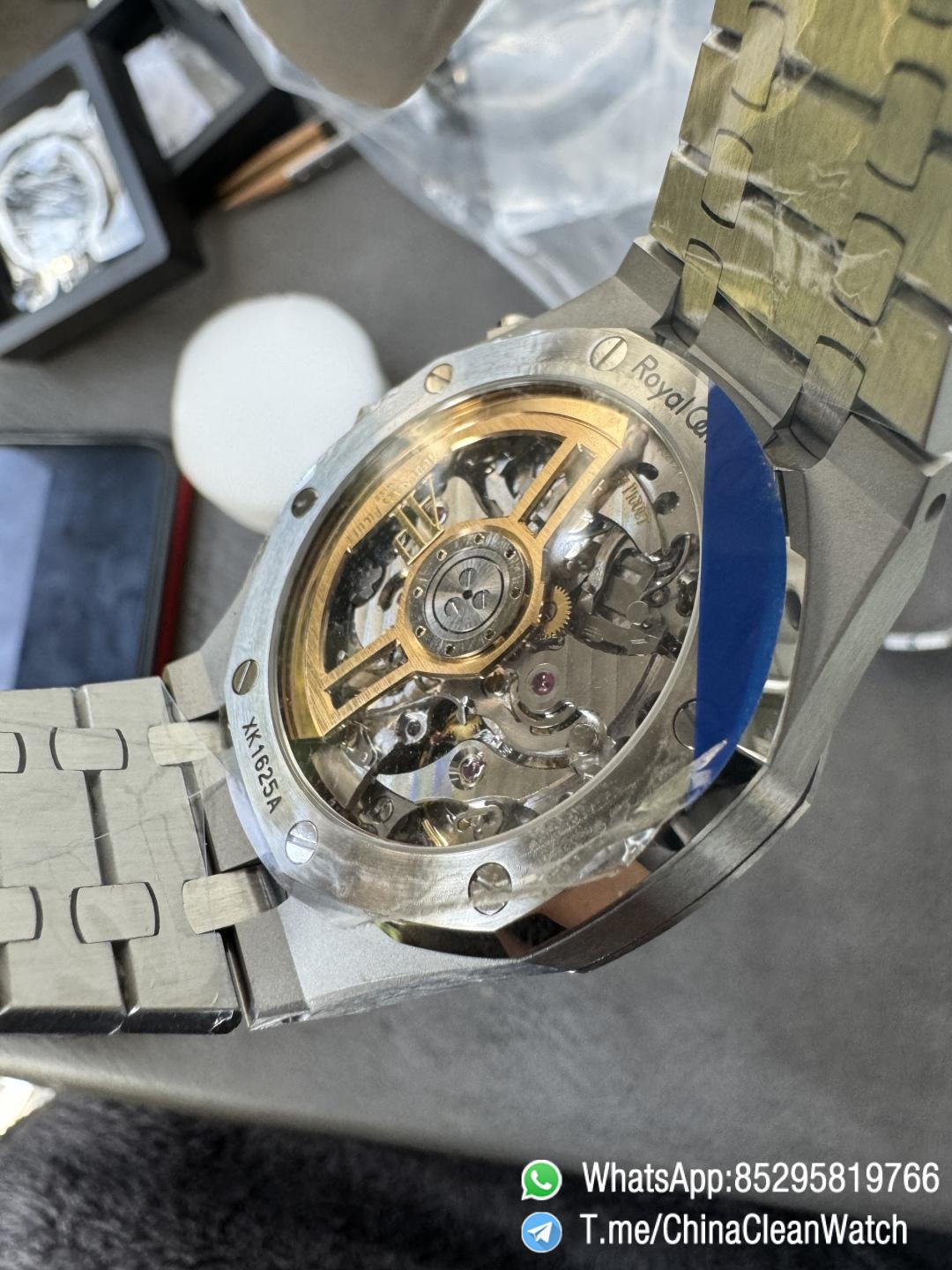 APS Factory Super Clone AP Royal Oak Chrono 26240 Silver Dial Stainless Steel Case and Bracelet SuperClone 4401 Movement 16 APS Factory Super Clone AP Royal Oak Chrono 26240 Silver Dial Stainless Steel Case and Bracelet SuperClone 4401 Movement 16