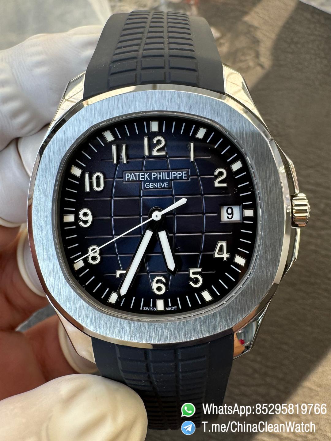 APWF Super Clone Aquanaut 5168G Custom Free sprung Balance A324 Caliber Gain Weight 115g Blue Dial Blue Rubber Strap 00 APWF Super Clone Aquanaut 5168G Custom Free sprung Balance A324 Caliber Gain Weight 115g Blue Dial Blue Rubber Strap 00